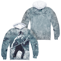 Bruce Lee Whoooaa (Front/Back Print) - All-Over Print Pullover Hoodie All-Over Print Pullover Hoodie Bruce Lee   