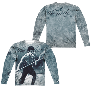 Bruce Lee Whoooaa men's all-over print long sleeve