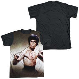 Bruce Lee Scratched - Men's Black Back T-Shirt Men's Black Back T-Shirt Bruce Lee   