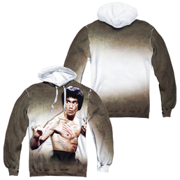 Bruce Lee Scrateched - All-Over Print Pullover Hoodie All-Over Print Pullover Hoodie Bruce Lee   