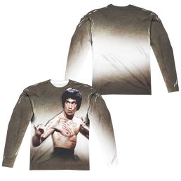 Bruce Lee Scrateched - Men's All-Over Print Long Sleeve Men's All-Over Print Long Sleeve Bruce Lee   