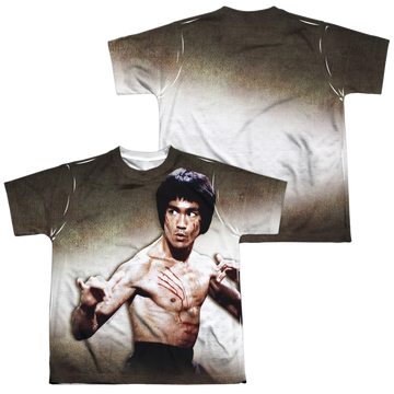 Bruce Lee Scratched youth all-over print t-shirt for ages 8 to 12