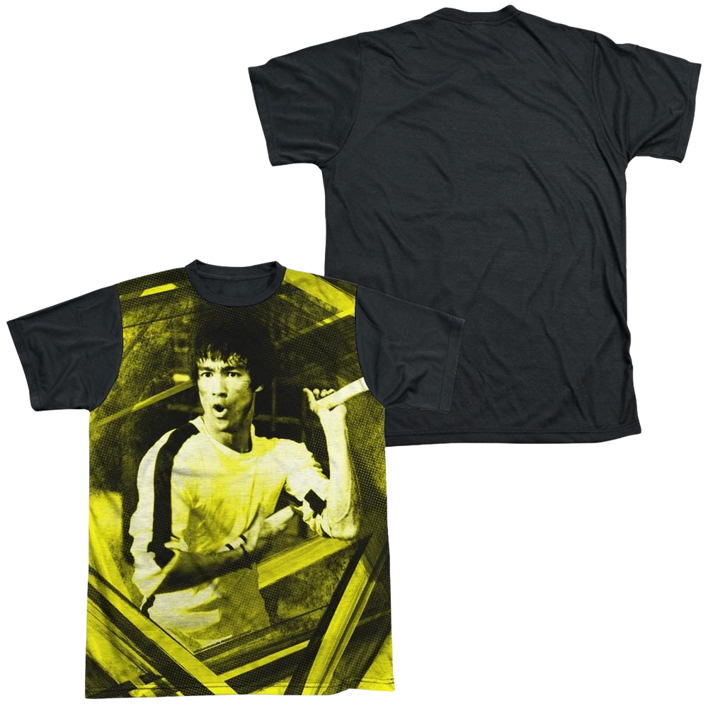 Bruce Lee Stripes - Men's Black Back T-Shirt Men's Black Back T-Shirt Bruce Lee   