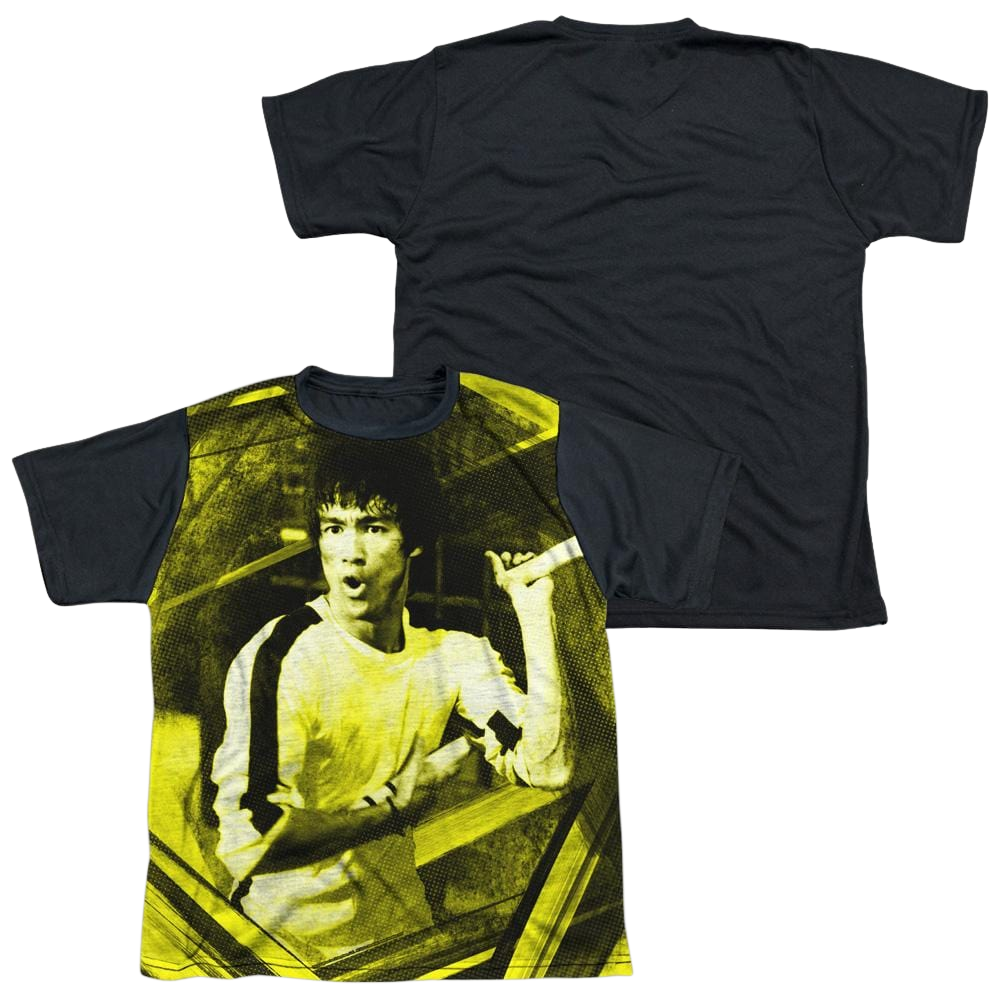 Bruce Lee Stripes - Youth Black Back T-Shirt (Ages 8-12) Youth Black Back T-Shirt (Ages 8-12) Bruce Lee   