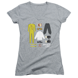 Bruce Lee Lee Gift Set - Juniors V-Neck T-Shirt Juniors V-Neck T-Shirt Bruce Lee   