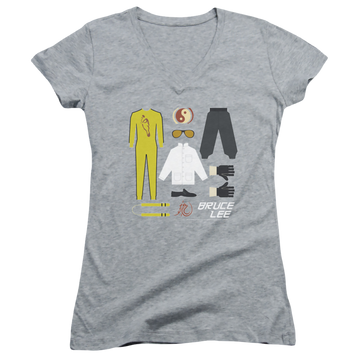 Bruce Lee Lee Gift Set - Juniors V-Neck T-Shirt Juniors V-Neck T-Shirt Bruce Lee   