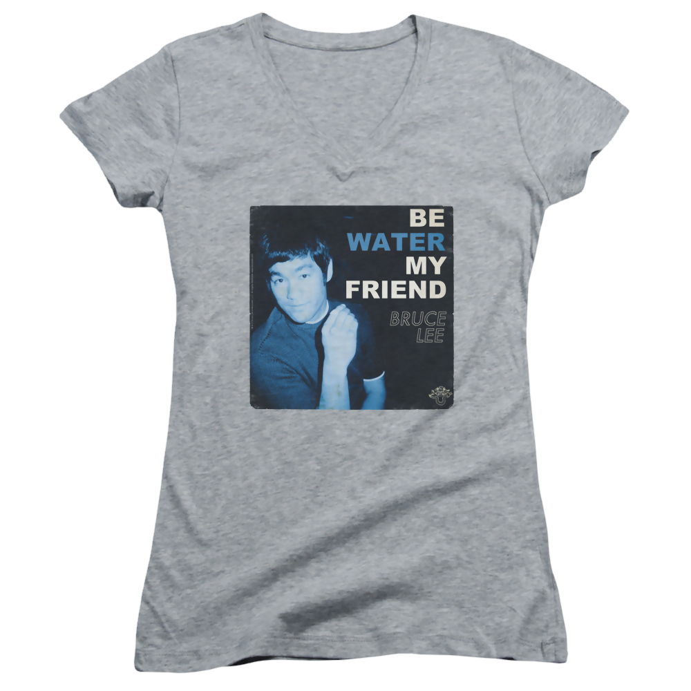 Bruce Lee Water - Juniors V-Neck T-Shirt Juniors V-Neck T-Shirt Bruce Lee   
