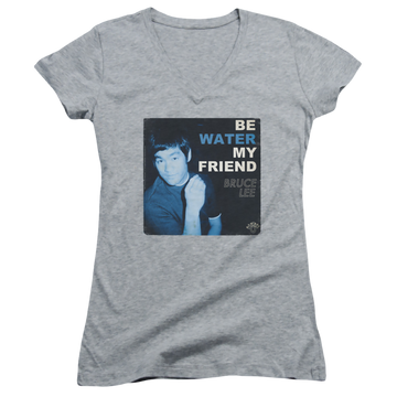 Bruce Lee Water - Juniors V-Neck T-Shirt Juniors V-Neck T-Shirt Bruce Lee   