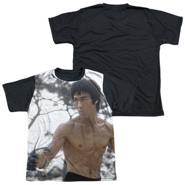 Bruce Lee Battle Ready youth black back t-shirt for ages 8 to 12