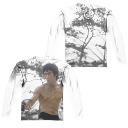 Bruce Lee Battle Ready (Front/Back Print) - Men's All-Over Print Long Sleeve Men's All-Over Print Long Sleeve Bruce Lee   