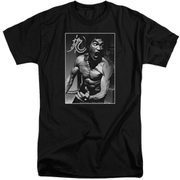 Bruce Lee Focused Rage - Men's Tall Fit T-Shirt Men's Tall Fit T-Shirt Bruce Lee   