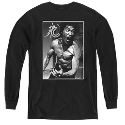 Bruce Lee Focused Rage - Youth Long Sleeve T-Shirt Youth Long Sleeve T-Shirt Bruce Lee   