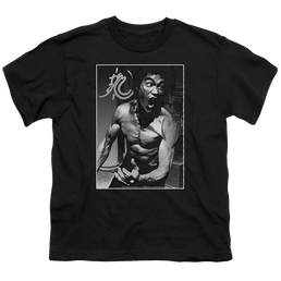 Bruce Lee Focused Rage - Youth T-Shirt (Ages 8-12) Youth T-Shirt (Ages 8-12) Bruce Lee   
