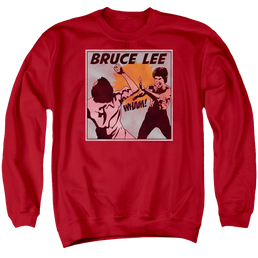Bruce Lee Comic Panel - Men's Crewneck Sweatshirt Men's Crewneck Sweatshirt Bruce Lee   