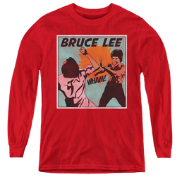 Bruce Lee Comic Panel - Youth Long Sleeve T-Shirt Youth Long Sleeve T-Shirt Bruce Lee   