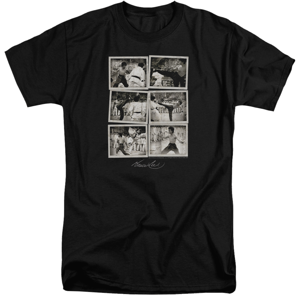 Bruce Lee Snap Shots - Men's Tall Fit T-Shirt Men's Tall Fit T-Shirt Bruce Lee   