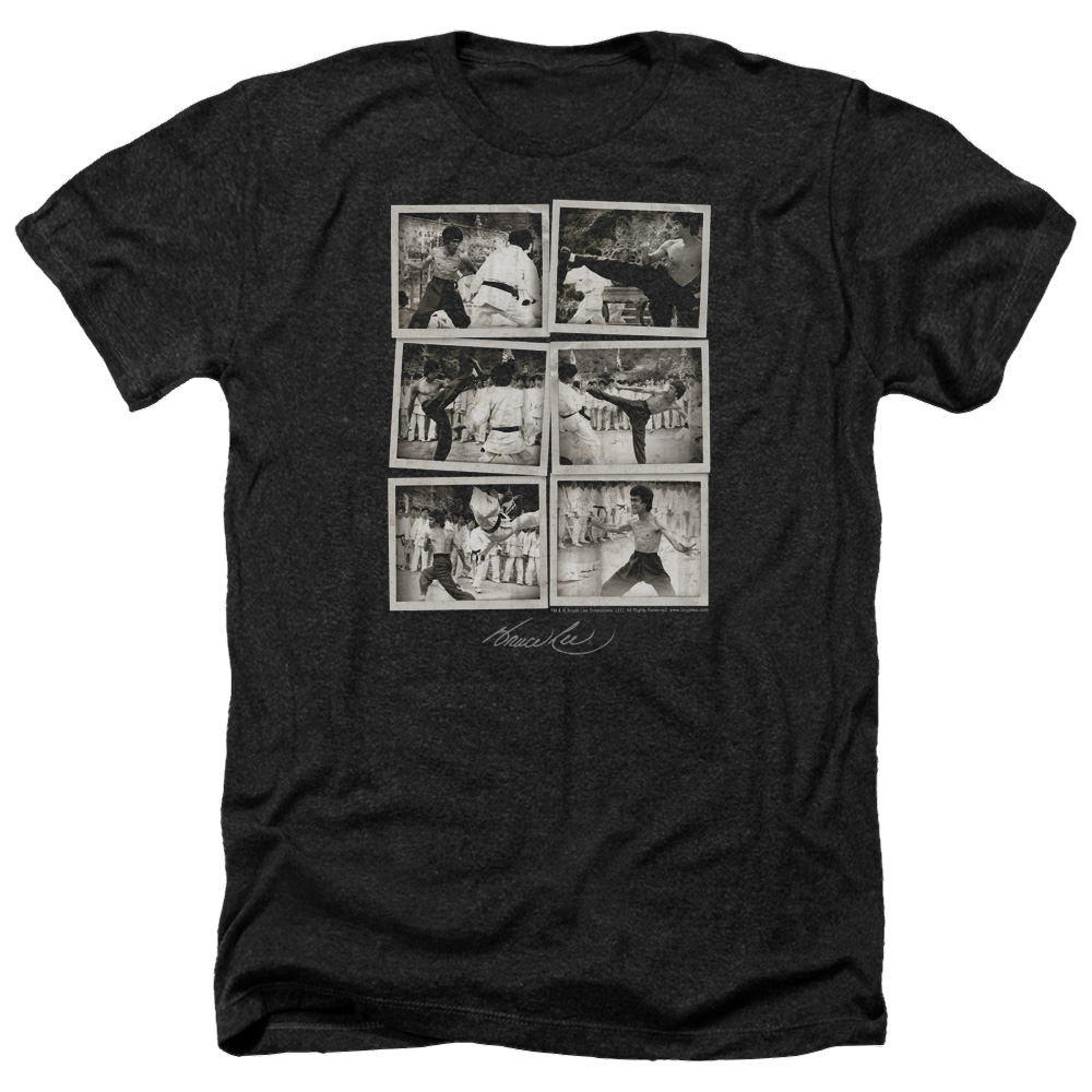Bruce Lee Snap Shots - Men's Heather T-Shirt Men's Heather T-Shirt Bruce Lee   
