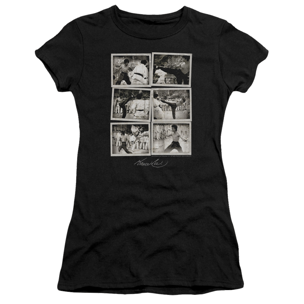 Bruce Lee Snap Shots - Juniors T-Shirt Juniors T-Shirt Bruce Lee   