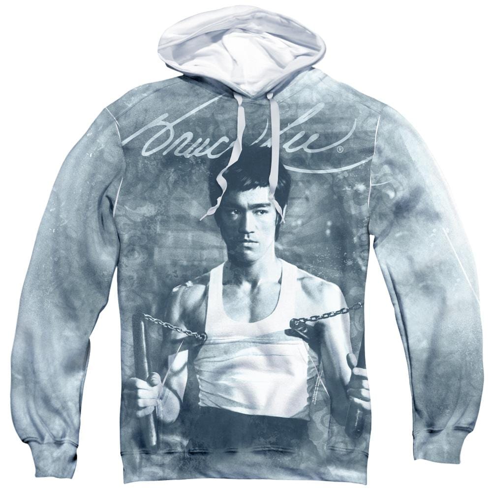 Bruce Lee Nunchucks - All-Over Print Pullover Hoodie All-Over Print Pullover Hoodie Bruce Lee   