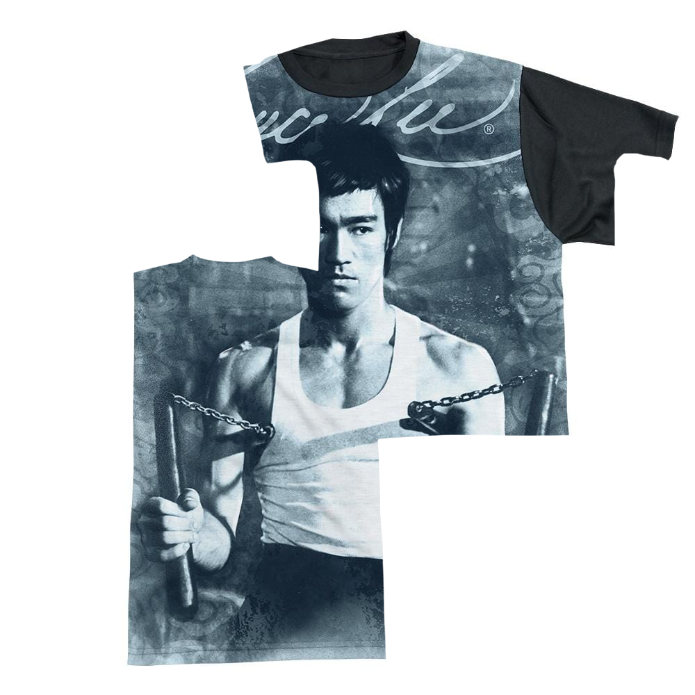 Bruce Lee Nunchucks - Men's Black Back T-Shirt Men's Black Back T-Shirt Bruce Lee   