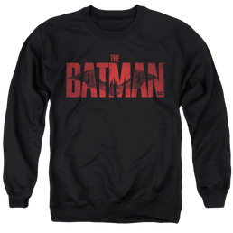 The Batman (2022) Crimson Drawn Bat Logo - Men's Crewneck Sweatshirt Men's Crewneck Sweatshirt Batman   