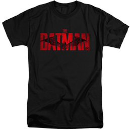The Batman (2022) Crimson Drawn Bat Logo - Men's Tall Fit T-Shirt Men's Tall Fit T-Shirt Batman   