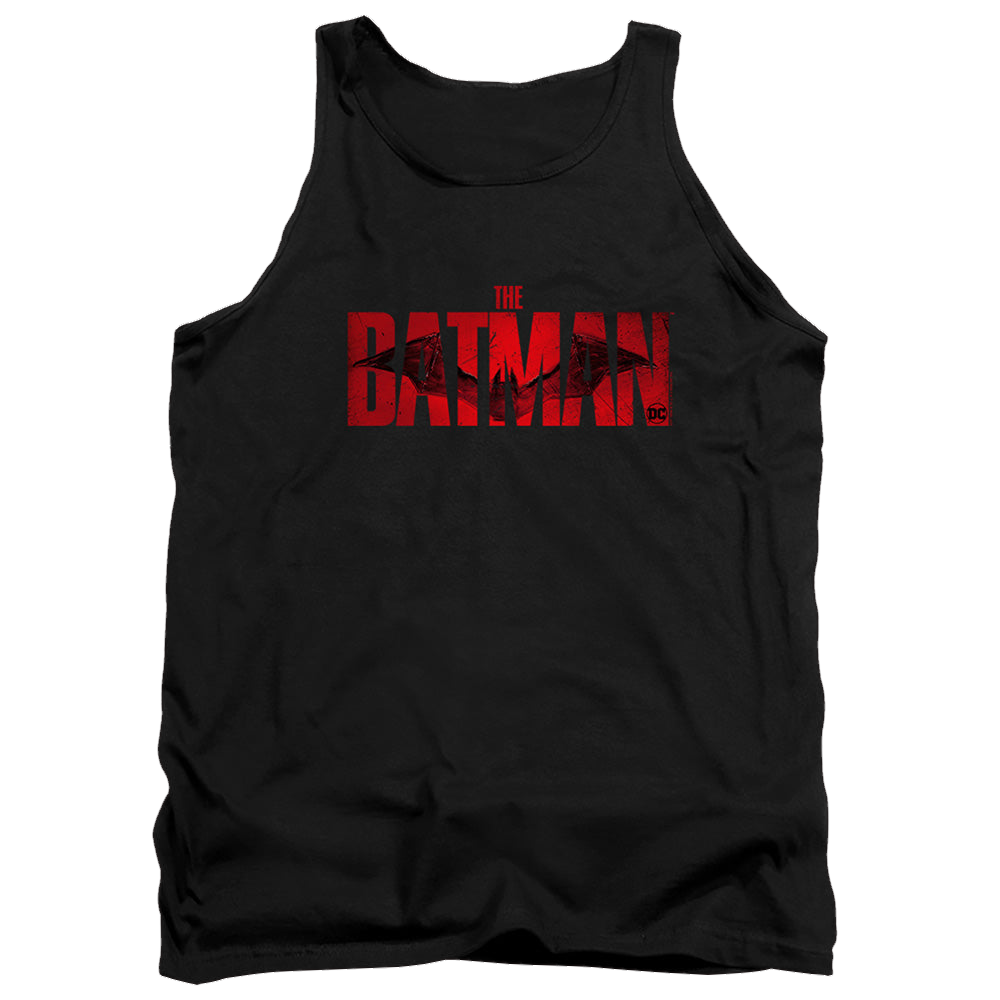 The Batman (2022) Crimson Drawn Bat Logo - Men's Tank Top Men's Tank Batman   