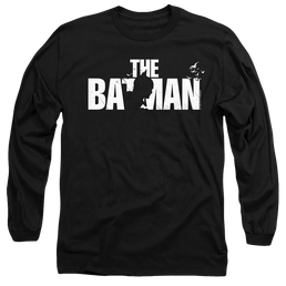 The Batman (2022) Silhouette Title - Men's Long Sleeve T-Shirt Men's Long Sleeve T-Shirt Batman   