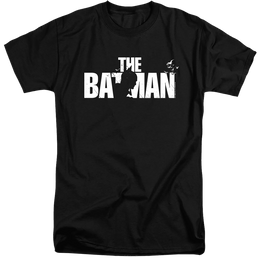 The Batman (2022) Silhouette Title - Men's Tall Fit T-Shirt Men's Tall Fit T-Shirt Batman   