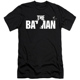 The Batman (2022) Silhouette Title - Men's Premium Slim Fit T-Shirt Men's Premium Slim Fit T-Shirt Batman   