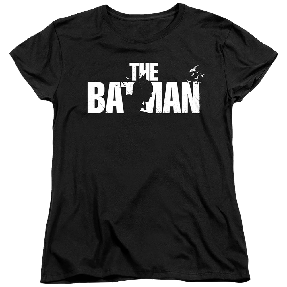 The Batman (2022) Silhouette Title - Women's T-Shirt Women's T-Shirt Batman   