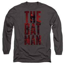 The Batman (2022) Crimson Crusader - Men's Long Sleeve T-Shirt Men's Long Sleeve T-Shirt Batman   