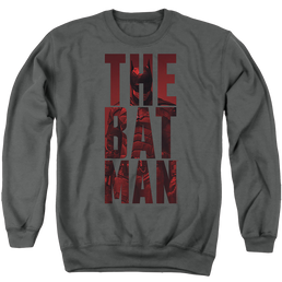 The Batman (2022) Crimson Crusader - Men's Crewneck Sweatshirt Men's Crewneck Sweatshirt Batman   