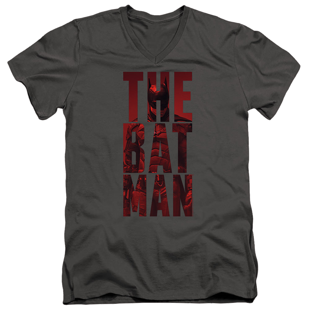 The Batman (2022) Crimson Crusader - Men's V-Neck T-Shirt Men's V-Neck T-Shirt Batman   