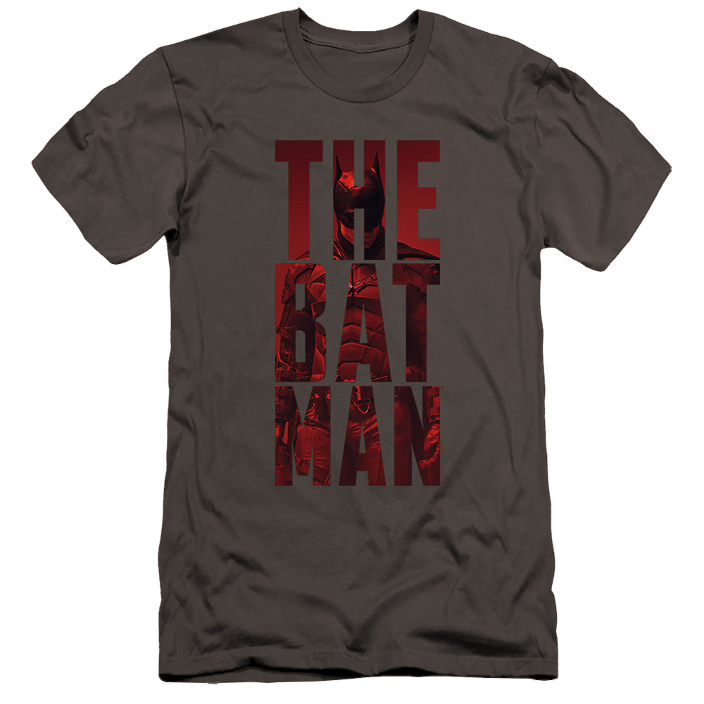 The Batman (2022) Crimson Crusader - Men's Premium Slim Fit T-Shirt Men's Premium Slim Fit T-Shirt Batman   