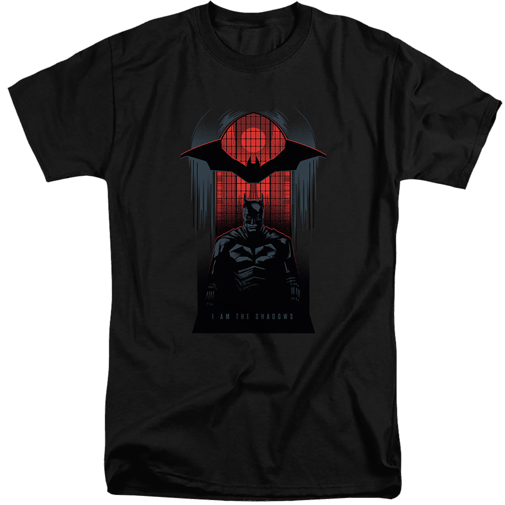 The Batman (2022) I Am The Shadows - Men's Tall Fit T-Shirt Men's Tall Fit T-Shirt Batman   