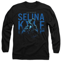 The Batman (2022) Selina Kyle Motorcycle - Men's Long Sleeve T-Shirt Men's Long Sleeve T-Shirt Batman   