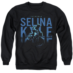The Batman (2022) Selina Kyle Motorcycle - Men's Crewneck Sweatshirt Men's Crewneck Sweatshirt Batman   