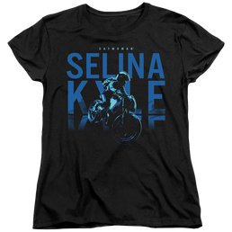 The Batman (2022) Selina Kyle Motorcycle - Women's T-Shirt Women's T-Shirt Batman   
