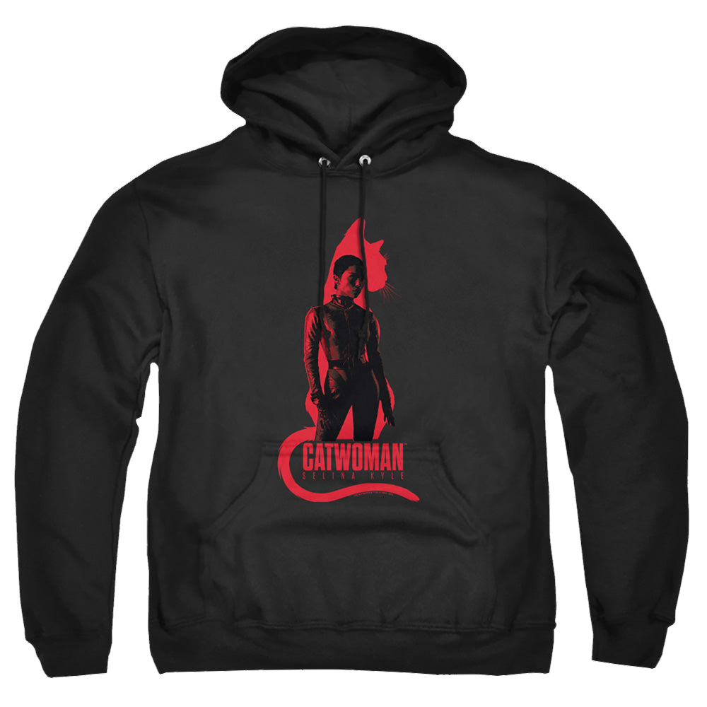 The Batman (2022) Selina Kyle Cat Silhouette - Pullover Hoodie Pullover Hoodie Batman   