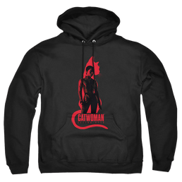 The Batman (2022) Selina Kyle Cat Silhouette - Pullover Hoodie Pullover Hoodie Batman   