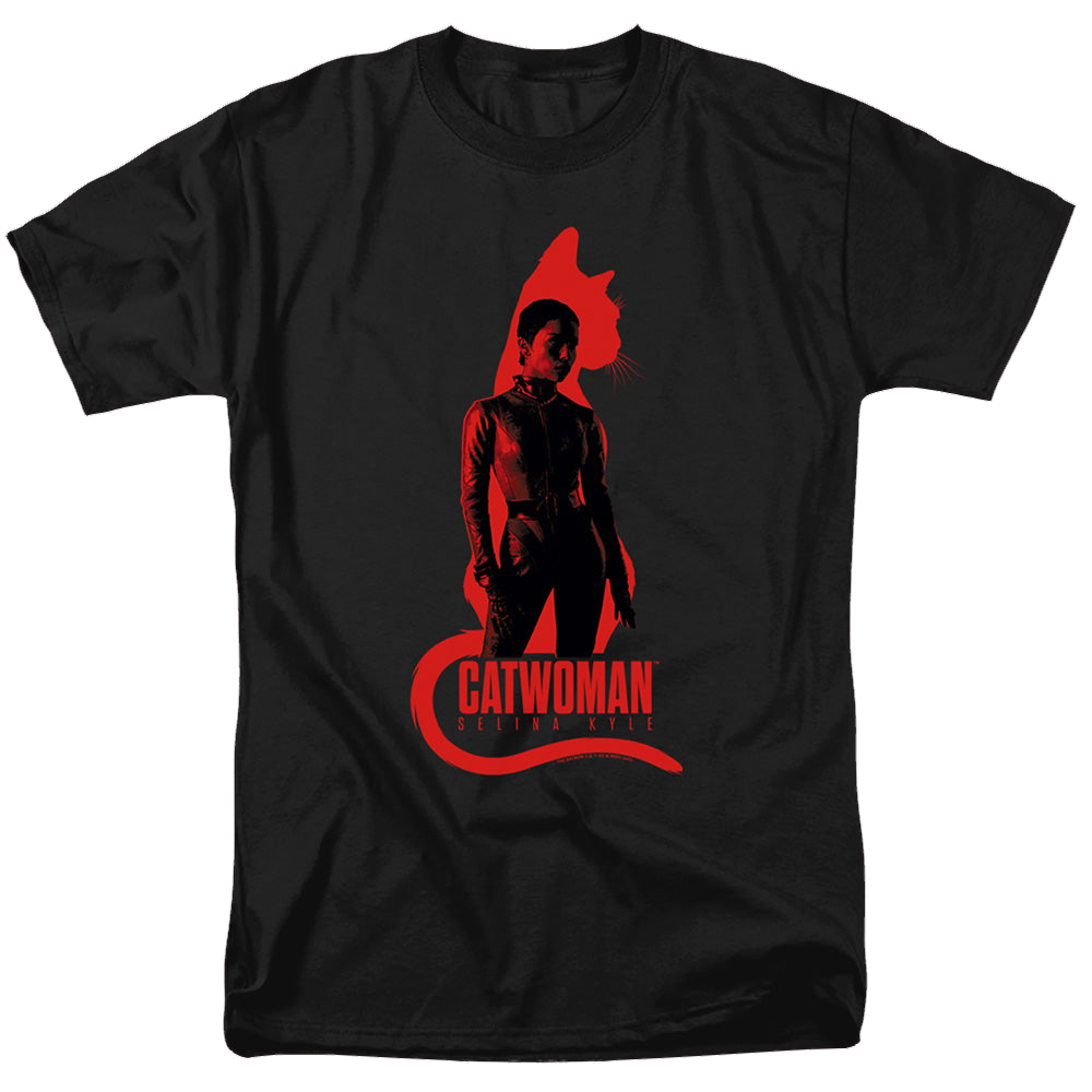 The Batman (2022) Selina Kyle Cat Silhouette - Men's Regular Fit T-Shirt Men's Regular Fit T-Shirt Batman   