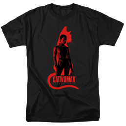 The Batman (2022) Selina Kyle Cat Silhouette - Men's Regular Fit T-Shirt Men's Regular Fit T-Shirt Batman   