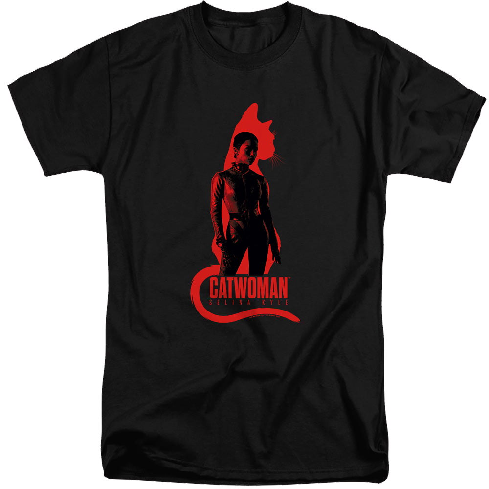 The Batman (2022) Selina Kyle Cat Silhouette - Men's Tall Fit T-Shirt Men's Tall Fit T-Shirt Batman   