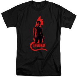 The Batman (2022) Selina Kyle Cat Silhouette - Men's Tall Fit T-Shirt Men's Tall Fit T-Shirt Batman   