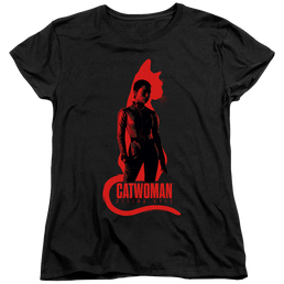The Batman (2022) Selina Kyle Cat Silhouette - Women's T-Shirt Women's T-Shirt Batman   
