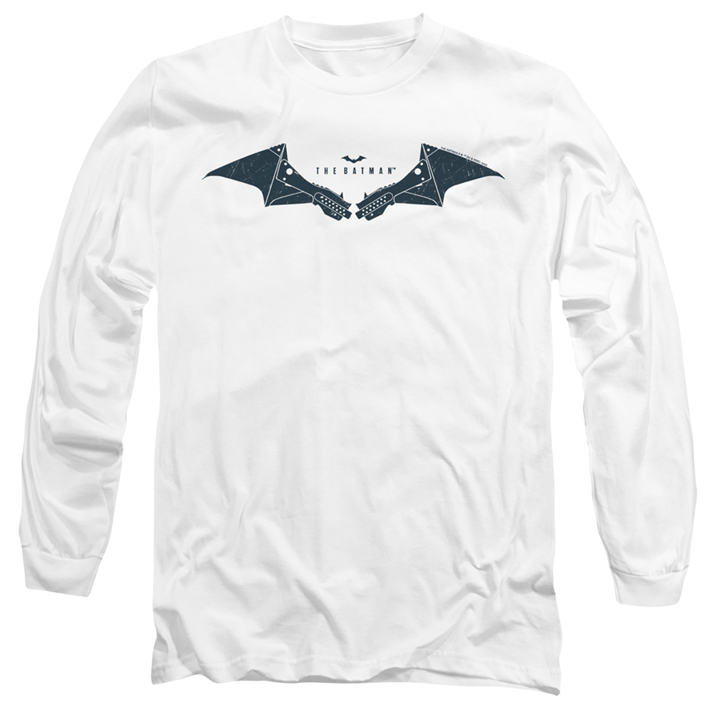 The Batman (2022) Mechanical Bat Logo - Men's Long Sleeve T-Shirt Men's Long Sleeve T-Shirt Batman   