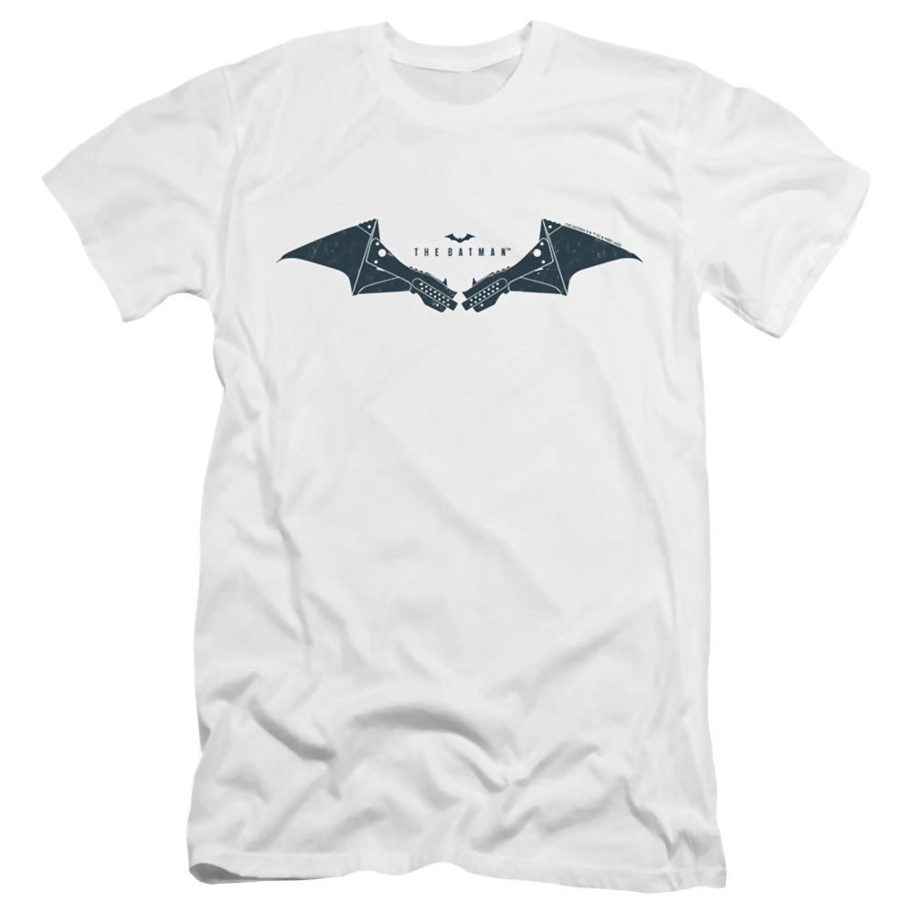 The Batman (2022) Mechanical Bat Logo - Men's Premium Slim Fit T-Shirt Men's Premium Slim Fit T-Shirt Batman   