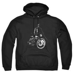 The Batman (2022) And His Motorcycle - Pullover Hoodie Pullover Hoodie Batman   