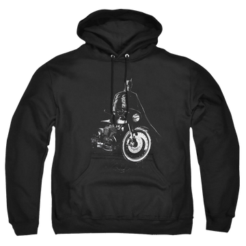 The Batman (2022) And His Motorcycle - Pullover Hoodie Pullover Hoodie Batman   
